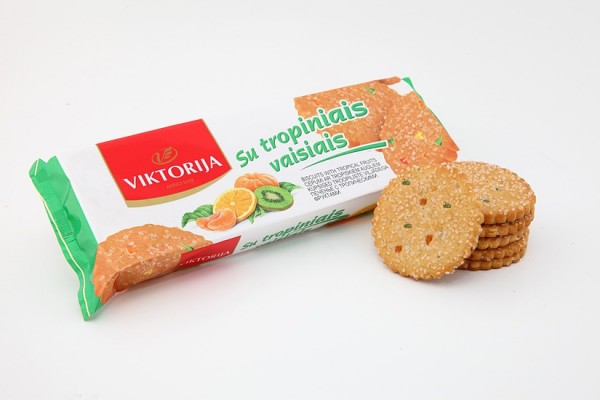 „Viktorija“ biscuits with tropical fruits